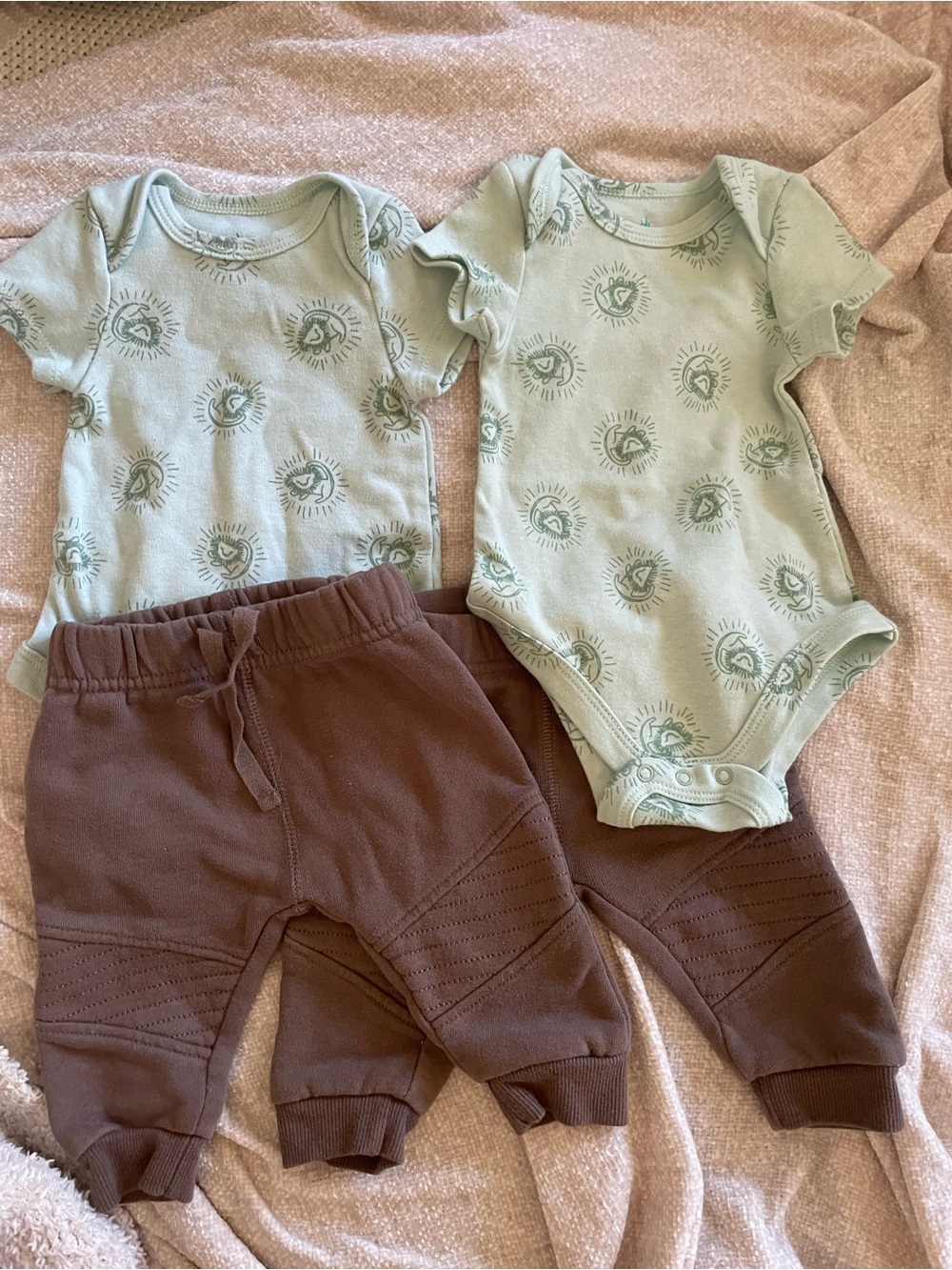 Disney Mint Quilted Green Dreams Character Lion King 4pcs Matching Outfits Twin